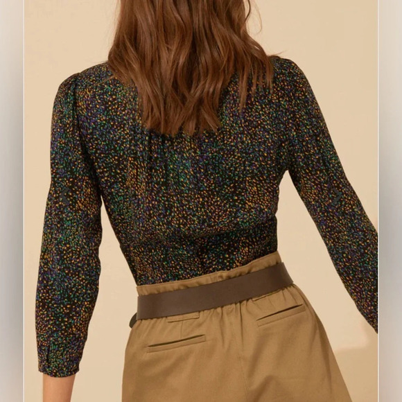 ba&sh Black Multicolor Blouse - Picture 10 of 11